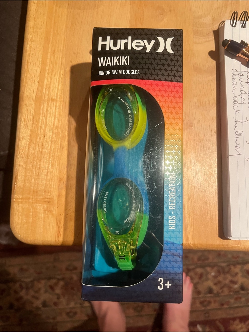 Hurley Waikiki Junior Swim Goggles - Green